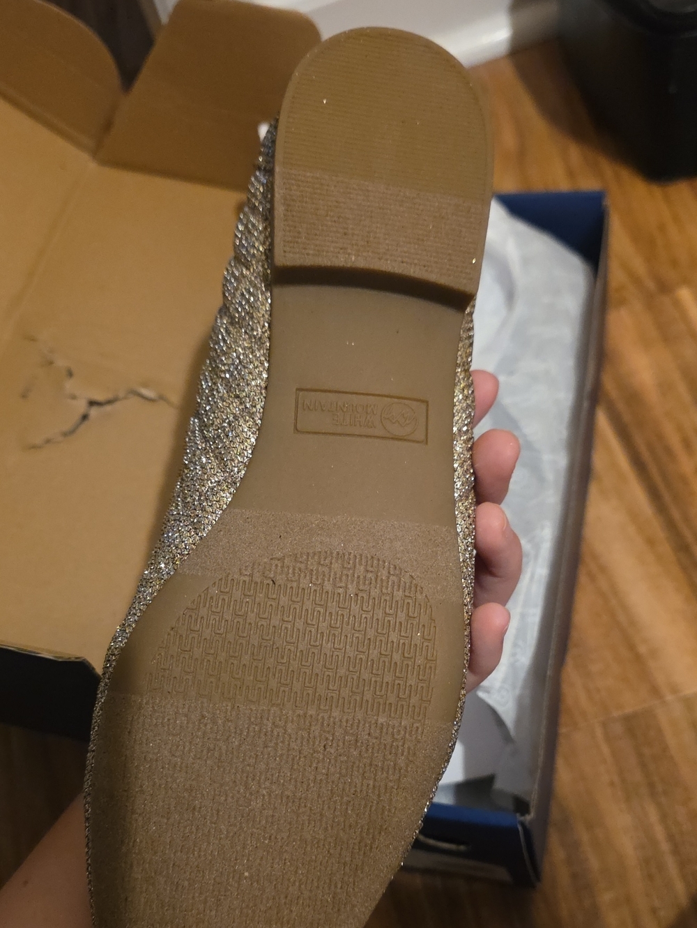 WHITE MOUNTAIN Women's Bocah Diamond Quilted Cap Toe Ballet Flat - Picture 7 of 10